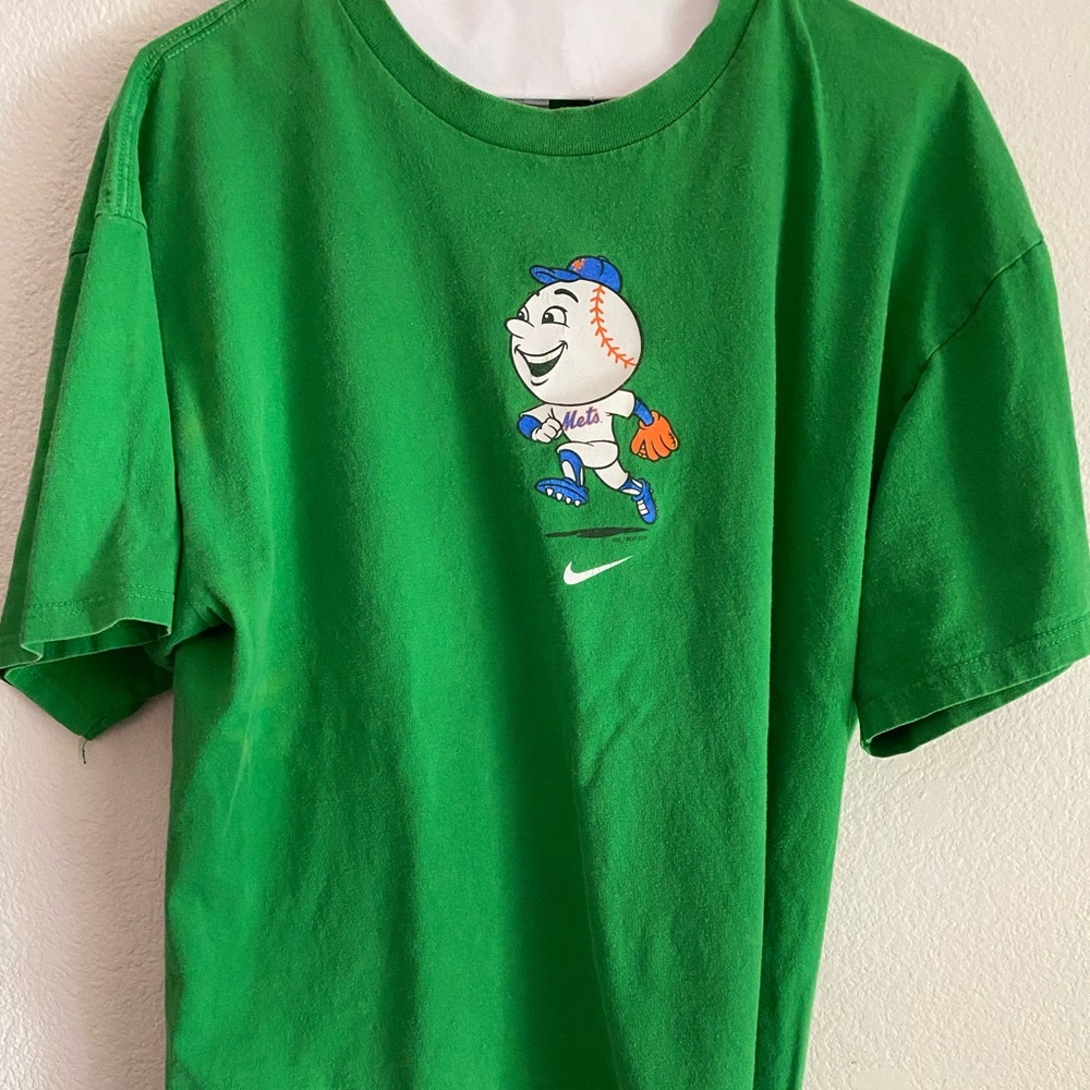 Vintage Nike Mr Met t-shirt MLB NY Mets supreme bape undefeated topps Rawlings